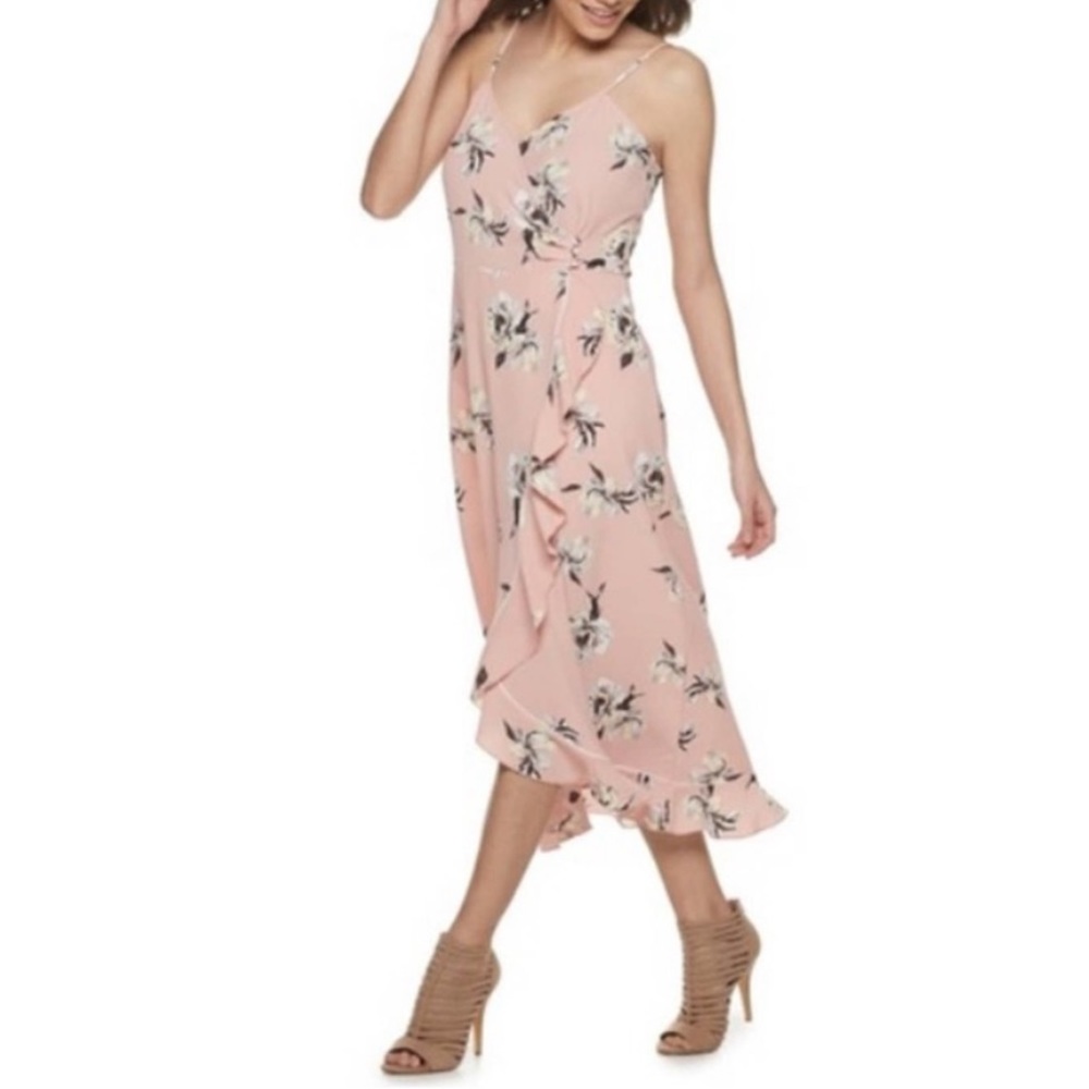 Jennifer Lopez SFR Floral Wrap Dress